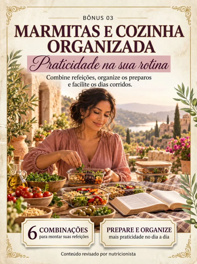 Capa do bônus Marmitas e Cozinha Organizada